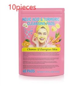 Turmeric Cleansing Pad Compressed Turmeric Kojic Acid (Option: Yellow-40PC  10pieces)