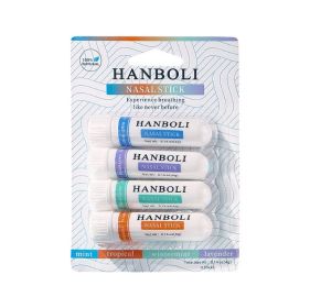Nasal Stick 4 Pcs For Boosts Focus Enhances Breathing Provides Cooling Sensation Aromatherapy Inhaler Made With Essential Oils Menthol (Option: Nasal stick)